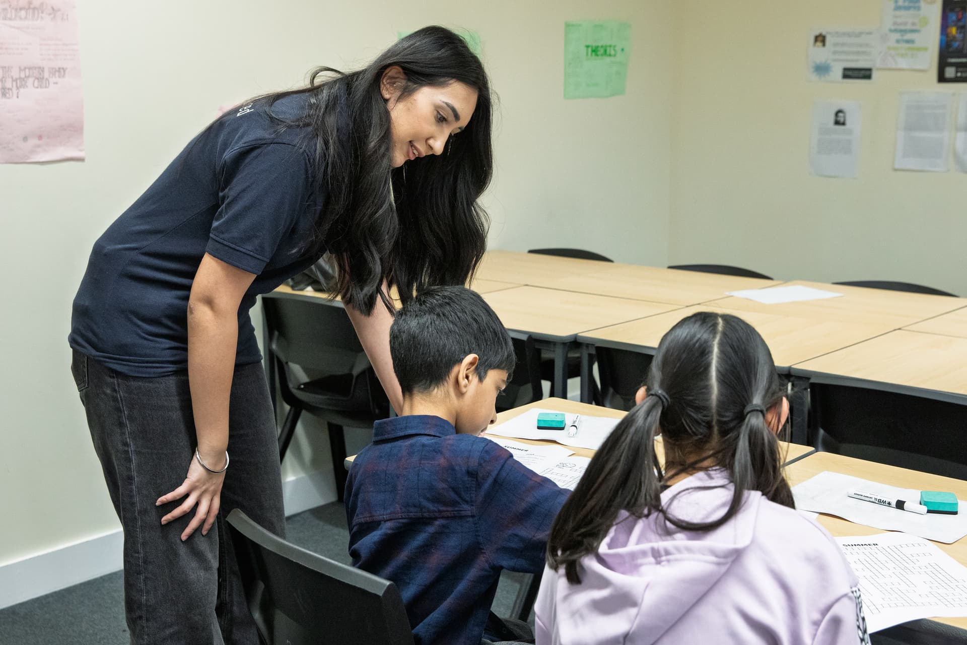 Students and tutor in Windsor classroom